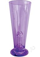 Party Pecker Light Up Party Beer Glass - Purple