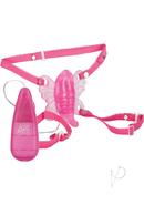 Venus Butterfly Strap-on With Remote Control - Pink