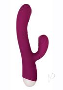 Double Tap Silicone Rechargeable G-spot Vibrator - Red