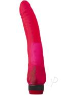 Jelly Caribbean Number 1 Jelly Vibrator - Red
