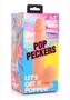 Pop Peckers Dildo With Balls 6.5in - Vanilla