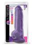 Au Naturel Bold Big Boy Dildo With Suction Cup 10in - Purple